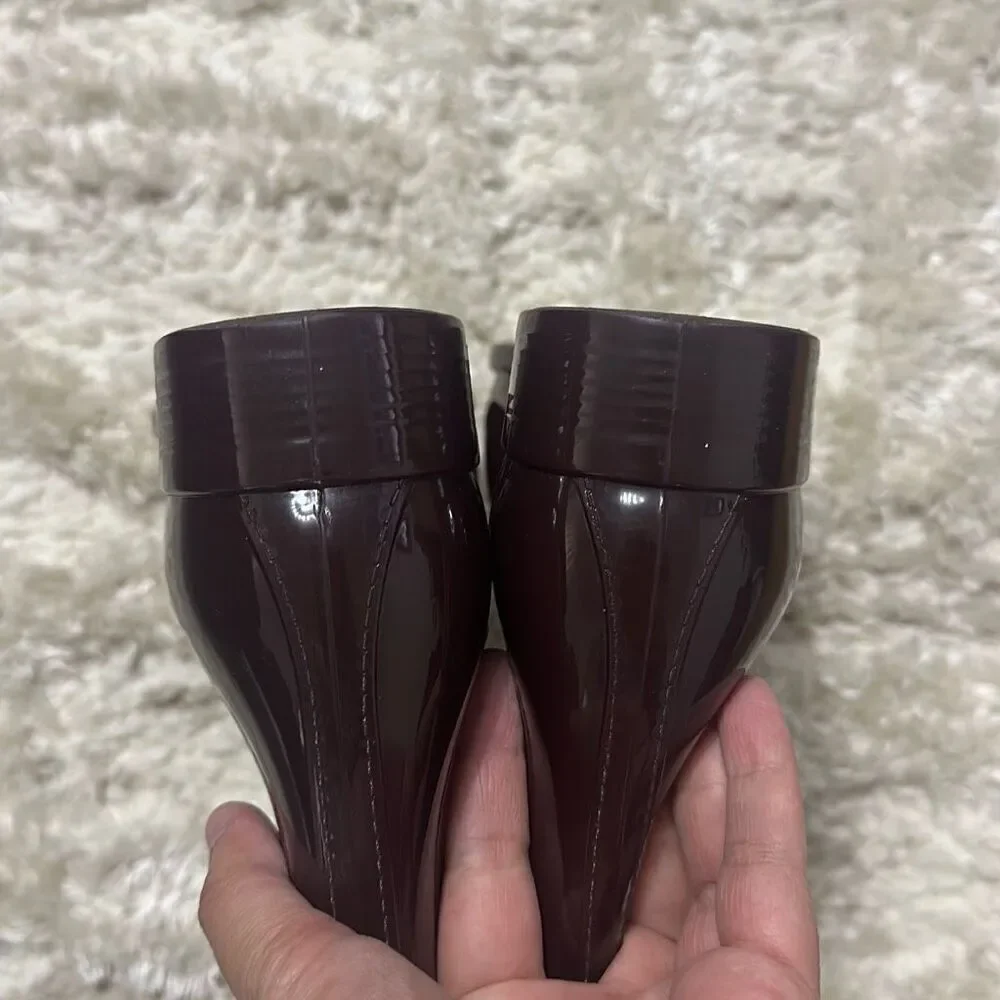 Lemon Jelly Comfy Chelsea Ankle Rain Booties Women’s Sz 39 Bordeaux Purple